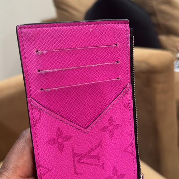 Louis Vuitton Taigarama Coin Card Holder Wallet Rare - Picture 8 of 10